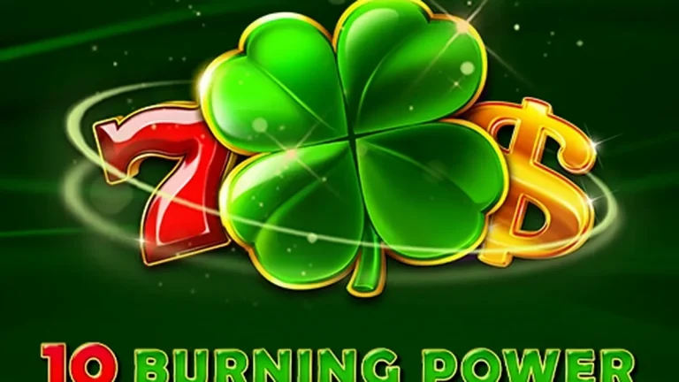 Tampilan layar permainan slot 10 Burning Power dengan simbol buah klasik