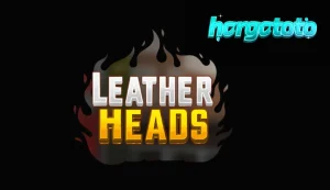 Tampilan visual slot Leatherheads dengan tema pemadam kebakaran neon