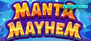 Tampilan visual bawah laut yang penuh warna dari slot Manta Mayhem